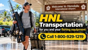Honolulu Airport Transportation for Fishing Rods and Gear